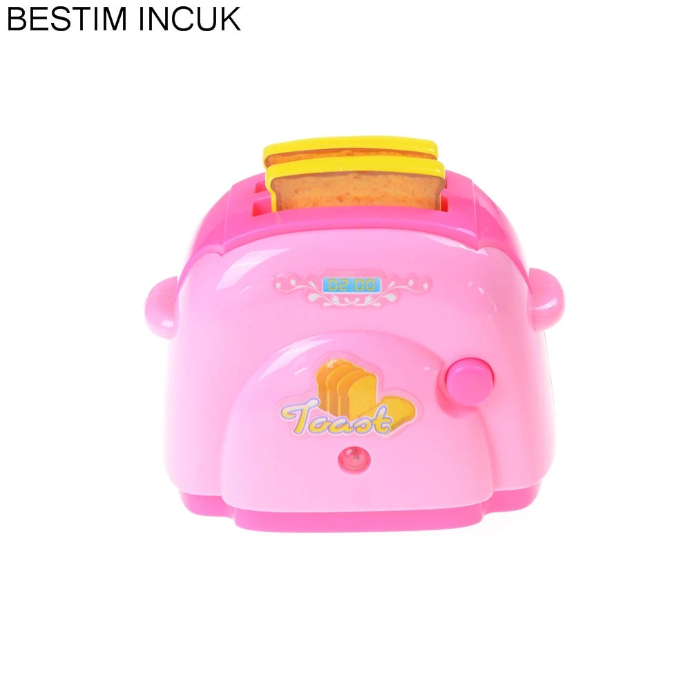 1 pcs Mini Bread Toaster with Light Classic Toys Dollhouse gifts New