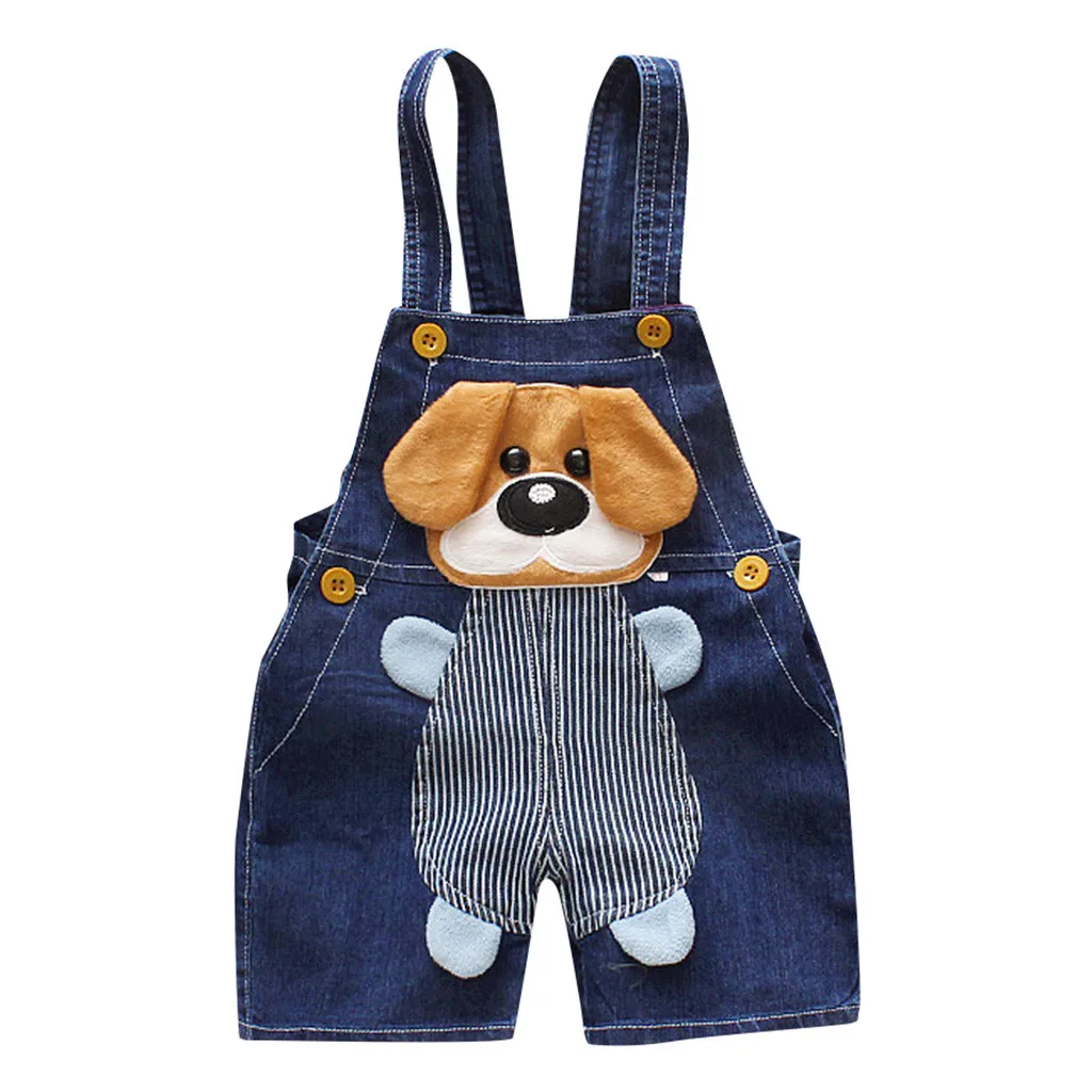 

SAGACE Infant Girls Boys Cute Cartoon Toddler Girl Jeans Infant Jeans Strap Pants Casual Overall Denim Pants Clothes