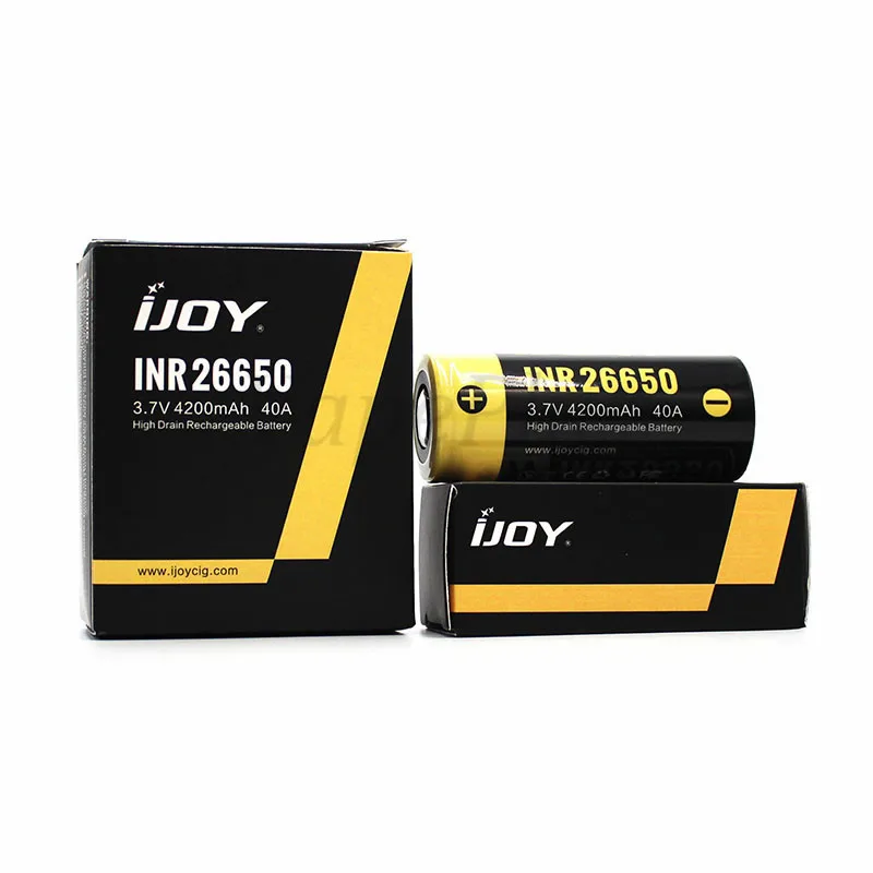Original IJOY 26650 battery 4200mAh 3.7vV 40A Rechargeable Electronic Cigarette Battery for 26650 Vape Box Mod 01