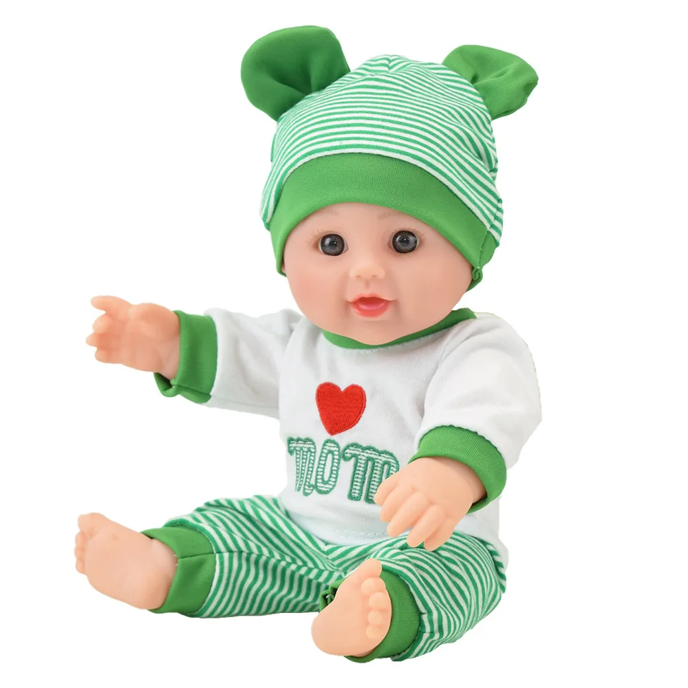 14 шт./лот платьев с 12 дюймов reborn baby doll bebek челнока афро Детские куклы получения информации об оптовой цене кукла для девочек винил силиконовый Банни - Цвет: 20