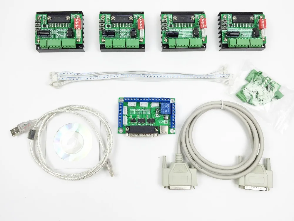 

CNC Router mach3 4 Axis Kit,TB6560 4 Axis Stepper Motor Driver Controller Board,for nema23 two-phase,3A stepper motor