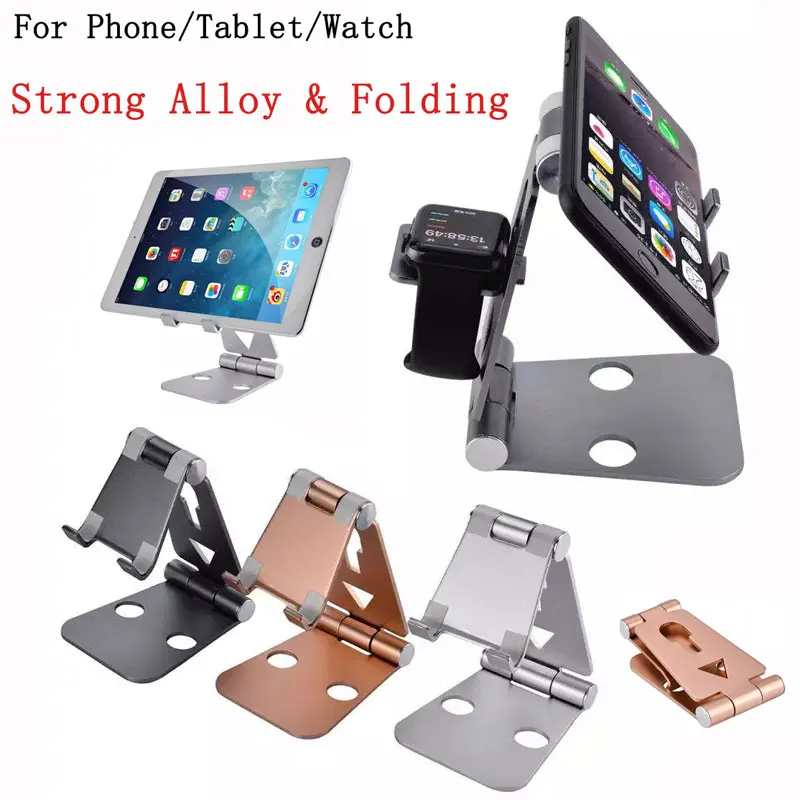 Роскошные алюминиевого сплава кронштейн док стенд держатель для iphone 5 6 6s 7 плюс