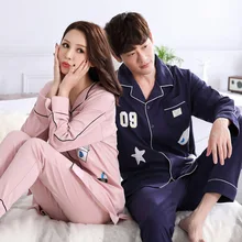 Женские зимние пижамы с принтами с надписями, комплект из хлопка, ночная рубашка с отворотом, теплая домашняя одежда для женщин