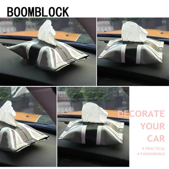 

Car Styling England Tissue Box Bag For Ford Focus 2 3 VW Passat B6 B5 B8 Polo Toyota CHR Avensis Skoda Rapid Fabia Accessories