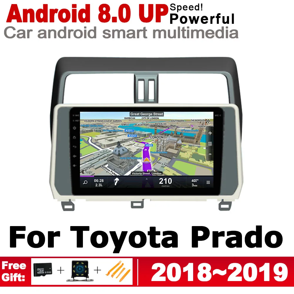 

ZaiXi 10.1" HD IPS Screen DSP Stereo Android Car DVD GPS Navi Map For Toyota Land Cruiser Prado 2018~2019 multimedia player