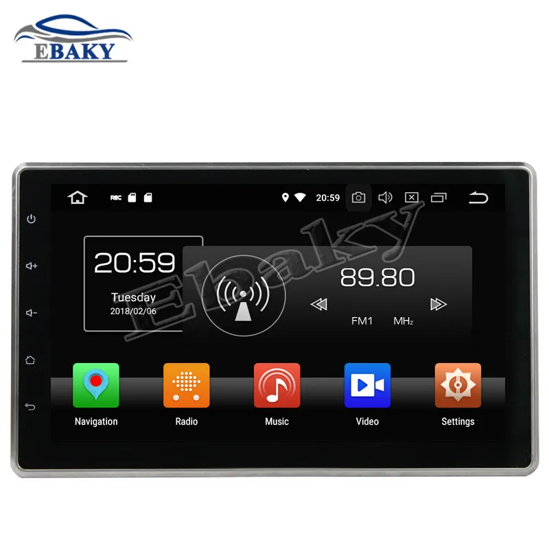 NaviTopia 10.1inch 4GB RAM 64GB ROM Octa Core Android 8.0 Car DVD Player For Universal 2DIN GPS Navigation with Bluetooth/WIFI