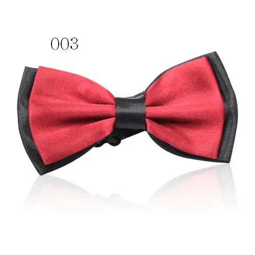 Биколор мужской галстук-бабочка для свадьбы Вечерние - Цвет: SS003 Wine red