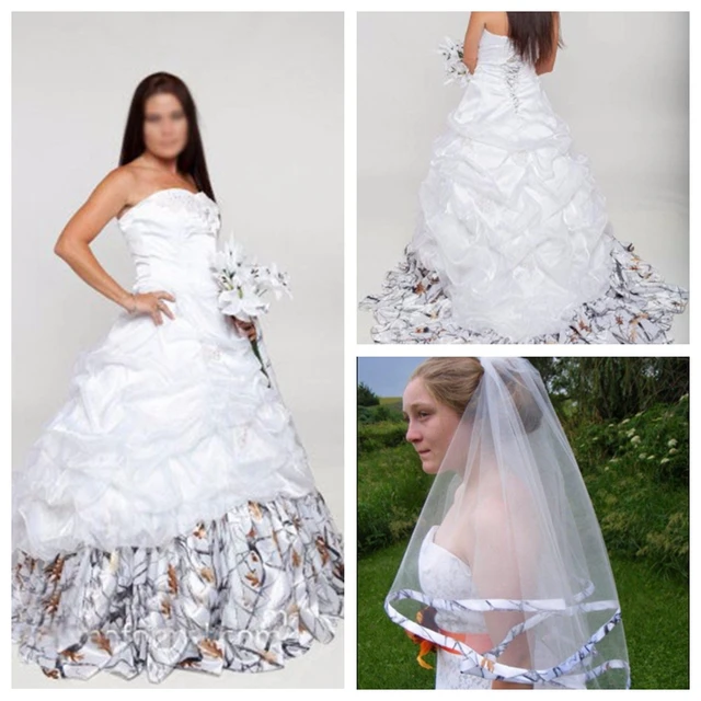 Camo Wedding Dresses with Lace