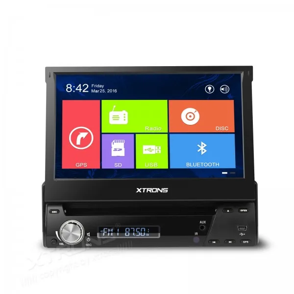Xtrons 7 "Win8 UI Motorized Detachable HD Touch Screen Car DVD Player