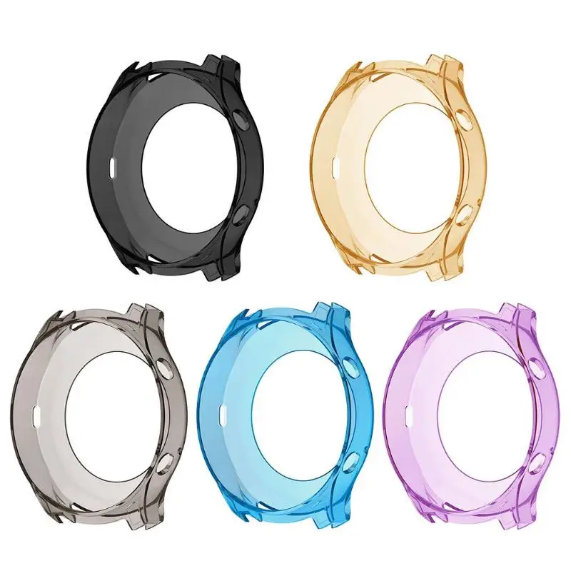 

1Pcs Soft TPU Silicone Protective Frame Shell Shockproof Case Cover for Samsung Gear S3 Smart Watch Colorful Replacement Cover