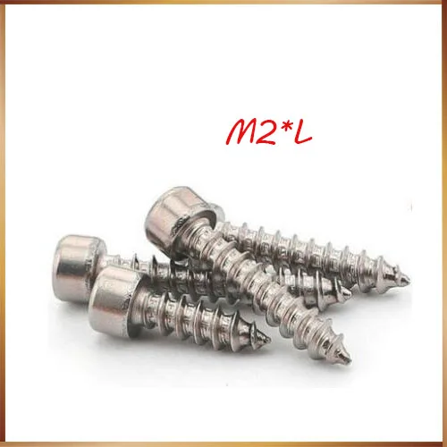 

wood screws 10PCS-M2*16/20/25/30/35/40/50 Model Self Tapping Screw /Hexagon Socket Screw/ Hardening Screw
