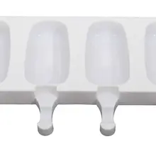 5 шт./лот 4 силиконовые полости для заморозки мороженого форма конфеты бар слесарный сок формы для мороженого для детей Pop лоток для мороженого на палочке льда