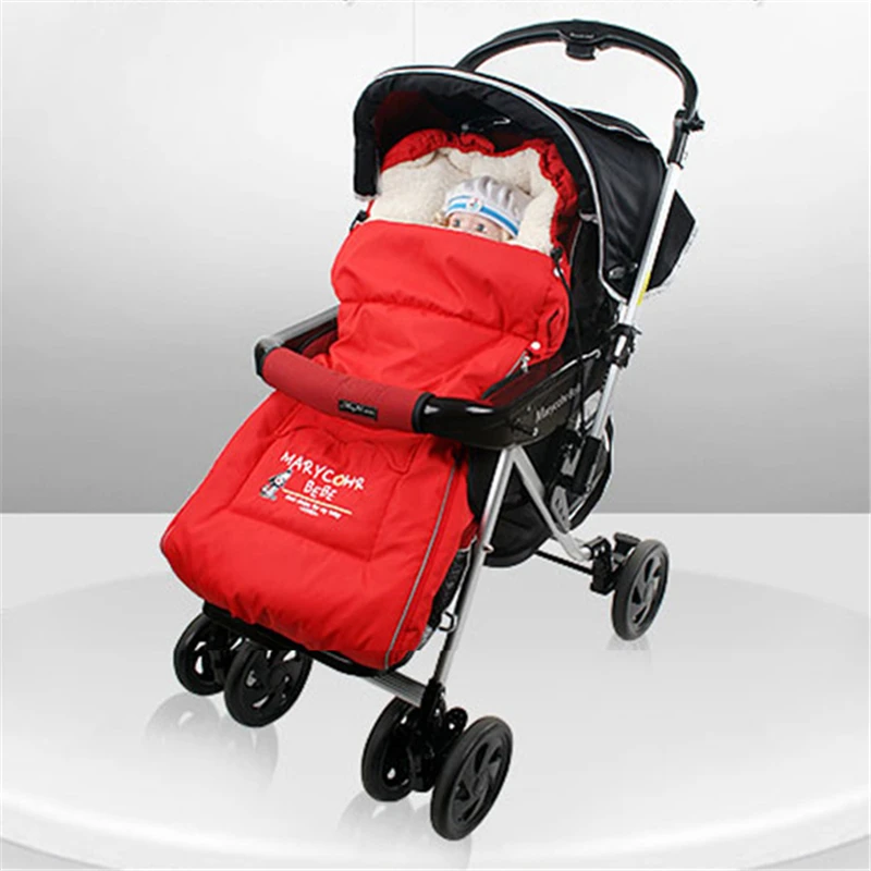 Baby stroller sleeping bag winter cushion foot cover thickening thermal