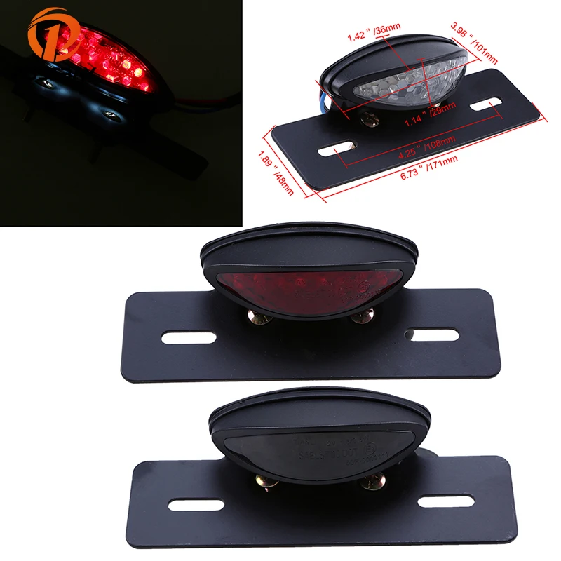 POSSBAY Bike Side Mount Motorcycle License Plate Bracket ...