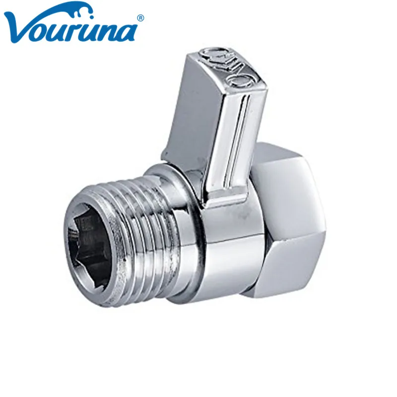 Chrome Brass Shower Flow Control Valve Water Pressure Reducing For