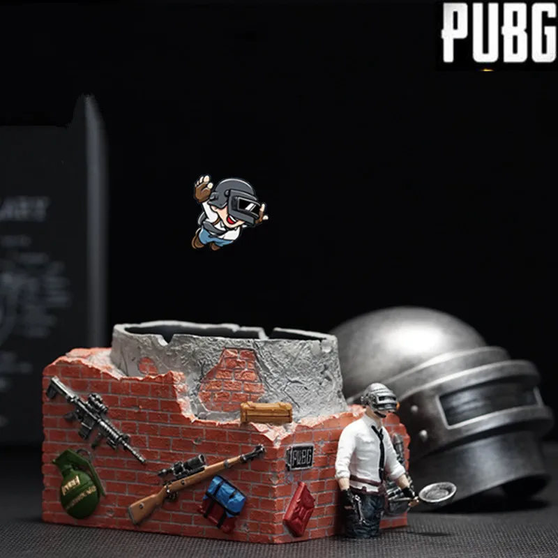 

Top Quality Game Playerunknown's Battlegrounds PUBG Cosplay Props Resin Armor Level 3 Helmet Storage Bag Shtray Decoration Gifts