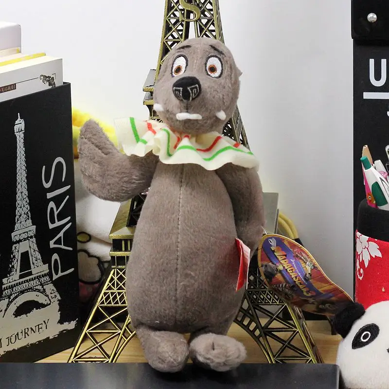 Madagascar Plush Toys, Sea Lions Giraffe Zebra Hippo Friends 25cmin