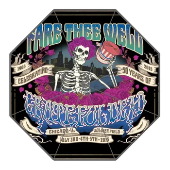 

Custom Grateful Dead Umbrellas Polyester Fabric High Quality Sunny And Rainy Umbrella Non-Automatic Umbrella For Adults