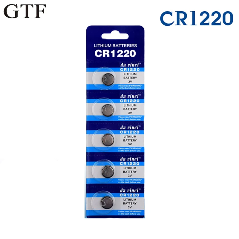 3 в CR1220 Кнопочная батарея ECR1220 DL1220 LM1220 KCR12 литиевая для часов электронных игрушек