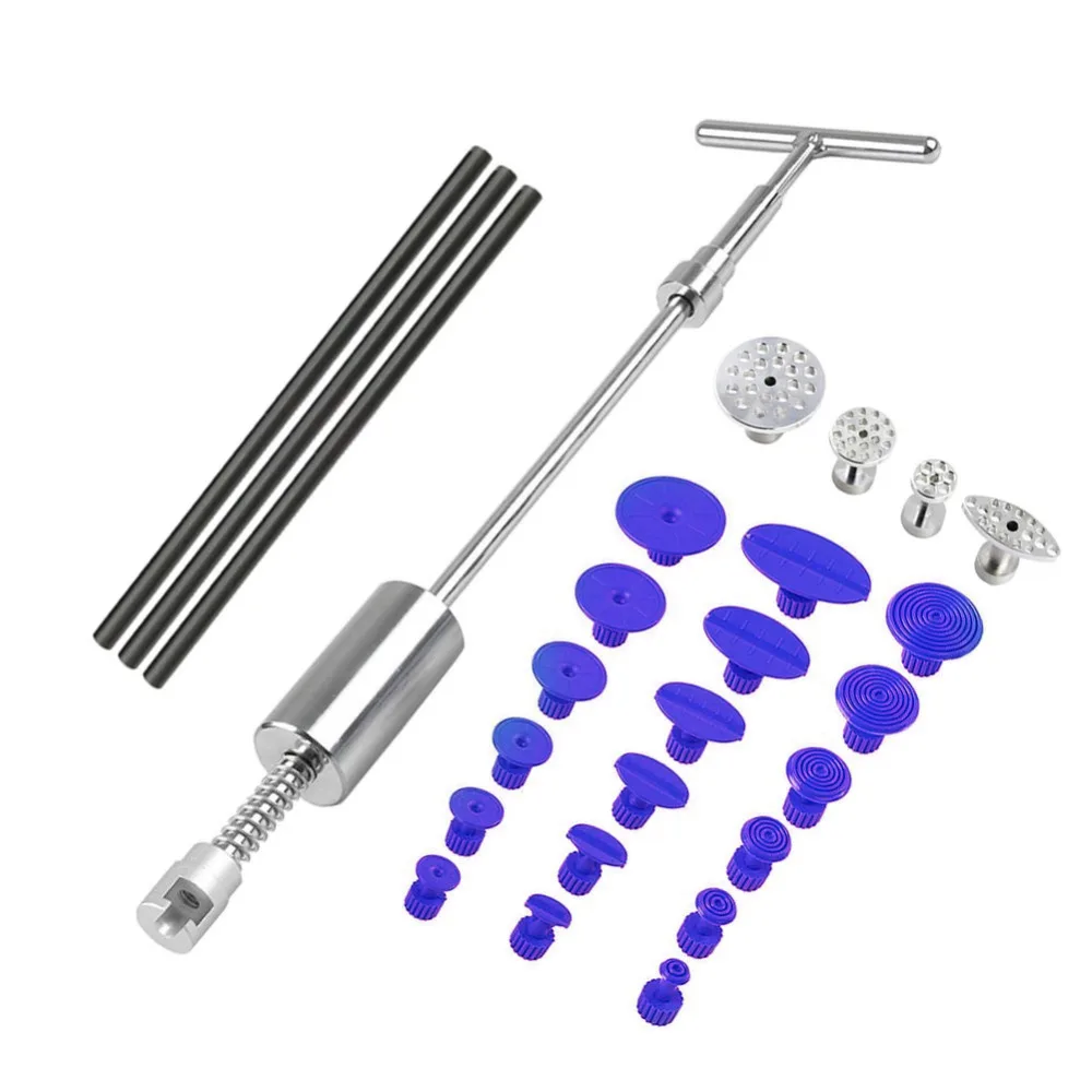 

PDR Tools paintless Dent Repair Dent Puller Kit Dent removal Slide Hammer glue sticks Reverse Hammer Glue Tabs for Hail Damage