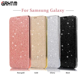 

Luxury Leather Flip Book Wallet Phone Case For Samsung Galaxy S10 Lite S9 S8 Plus J3 J5 2015 2016 A3 A5 2016 Soft Cover Case