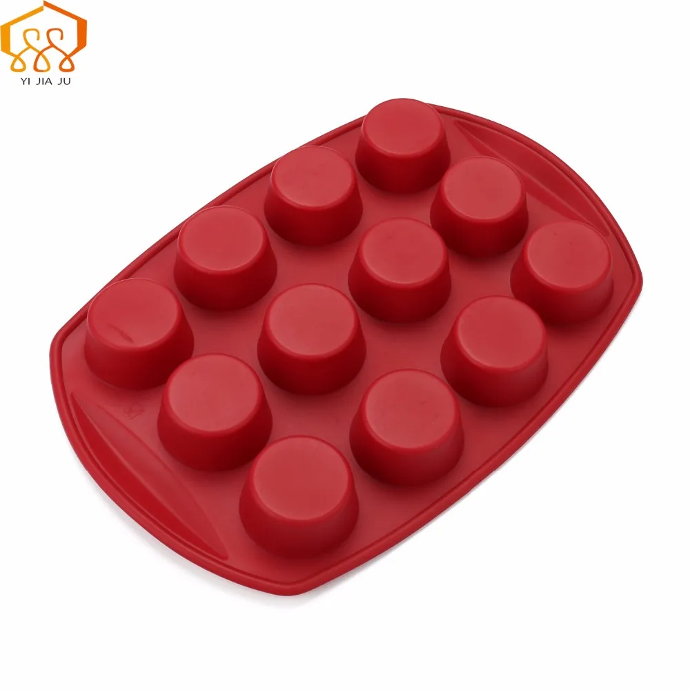 

Diy 12 even Round cake cup / Muffin Cup / Moussi West Dim Sum Mold Silicone Cake Mold Tool Pudding Free Shipping