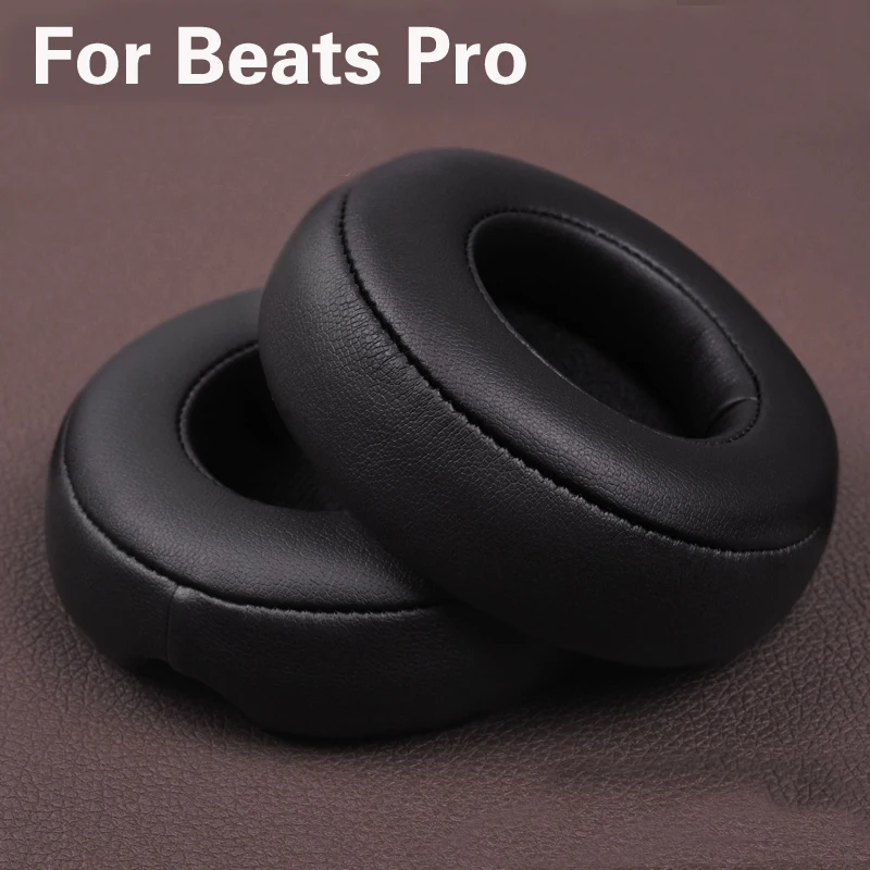 2pcs pairs Leather Headphone Foam For Monster Beats by dre pro headset ear pads Sponge cushion Earbud Replacement Covers