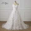 Plus Size Wedding Dress with Floral Organza Customized Beaded A-line Bridal Gown Customized Vestido de Novia Robe de Mariage 2