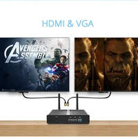intel core מיני PC מעבד Intel Core i3 4010Y i5 4200Y i7 4610Y Windows 10 8GB RAM 240GB SSD 300Mbps WiFi Gigabit Ethernet HDMI VGA 6 Fanless USB * (5)