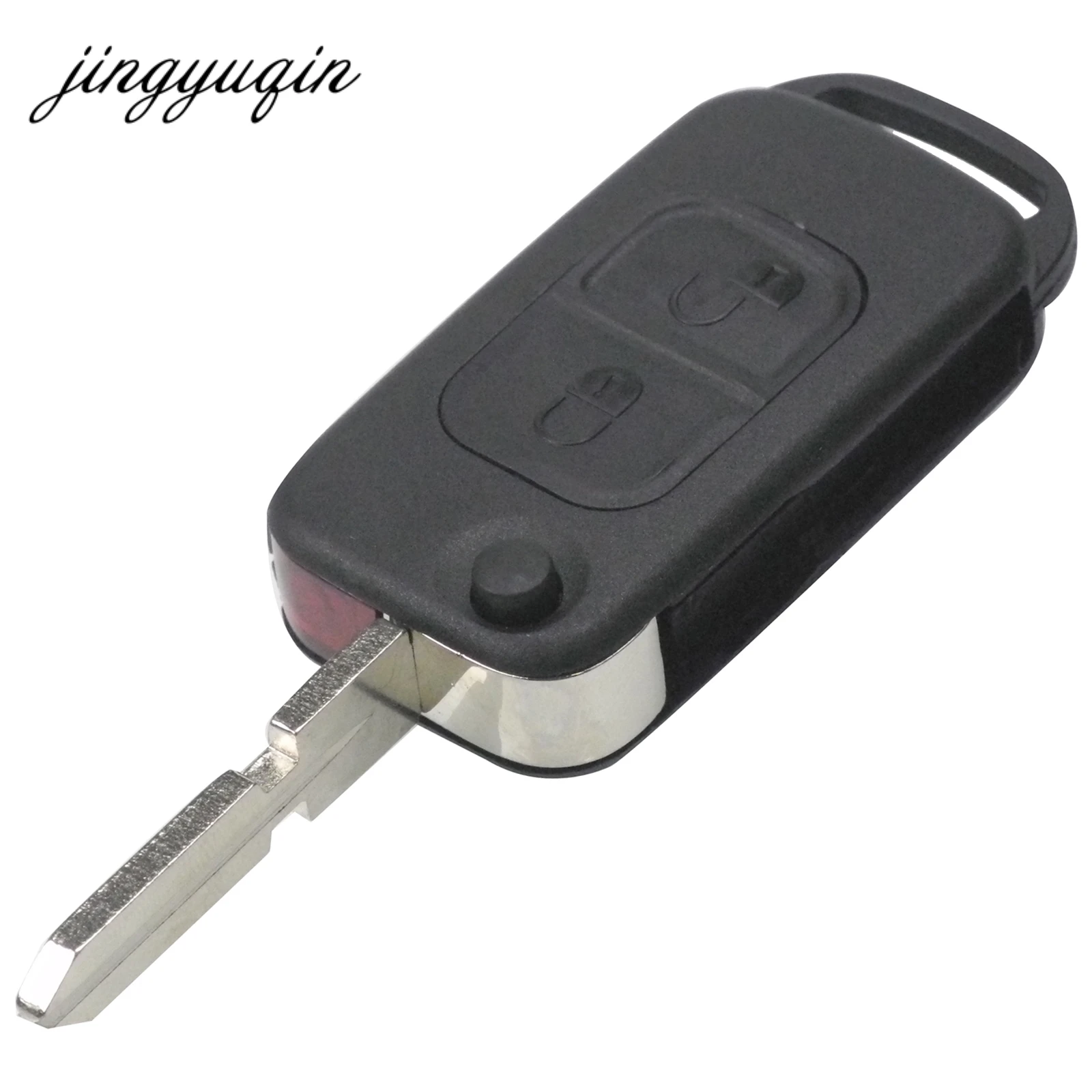 Jingyuqin 2 кнопки флип складной ключ оболочка чехол для Mercedes Benz A C E S доступ HU39