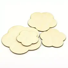 Цветок резной деревянный кулон бусины деревянные неокрашенные