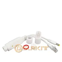 DSLRKIT DC18V-60V до 12V понижающий преобразователь Пассивный кабель-Сплиттер POE мощность через Ethernet