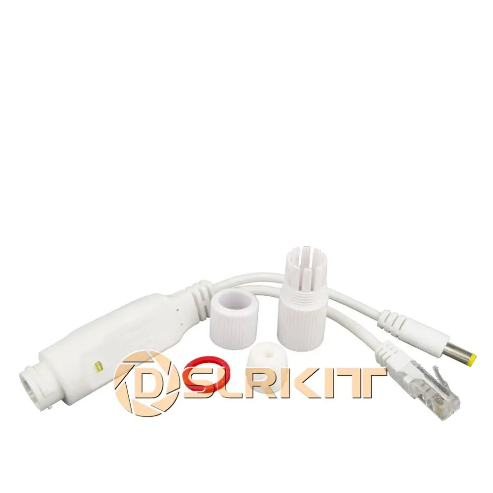 DSLRKIT DC18V-60V до 12 В понижающий преобразователь Пассивный кабель-Сплиттер POE мощность через Ethernet
