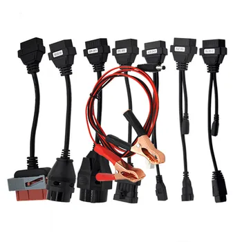 

DHL 2pcs/lot car Cables For wow snooper for OBDII Cars Diagnostic Interface Tool Full set 8 Truck Cables VD DS150E CDP Pro