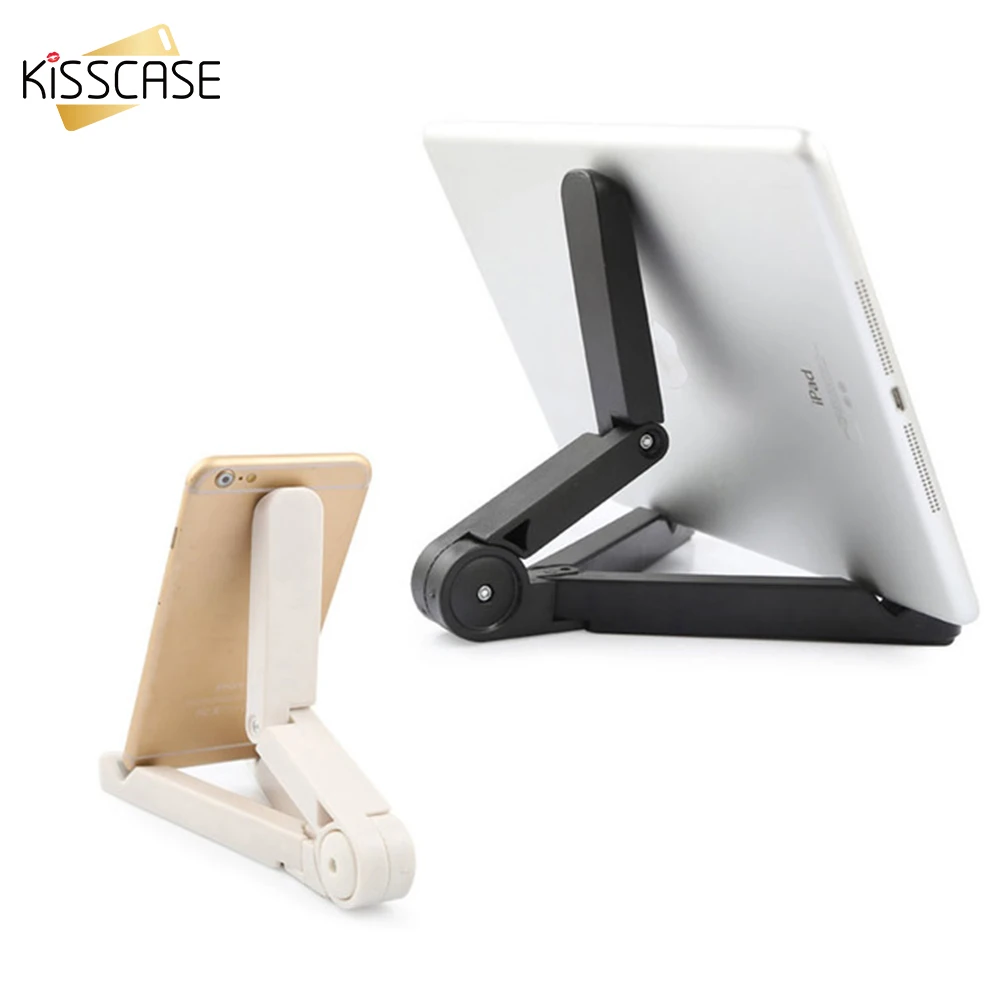 

KISSCASE Luxury Folding Tablet Stand For iPad Air Mini 1 2 3 4 Lazy Phone Case Holder For iPhone 6 6s 7 8 Plus Universal Support