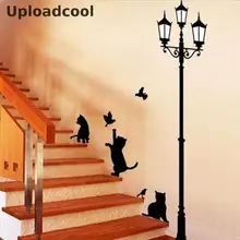 Модный креативный фонарь Кот и обои птица Фреска украшение дома комнаты Лестницы Детские украшения обои
