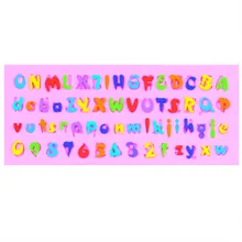 letter number silicone cake chocolate