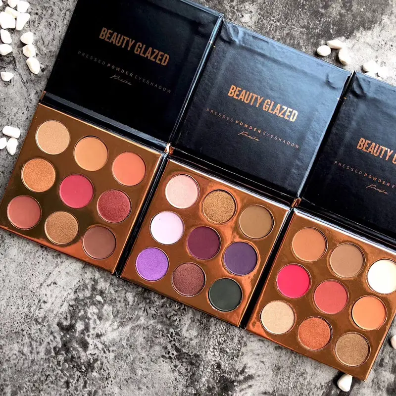2018 Beauty Glazed 9 Colors Shimmer Matte Eyeshadow ...