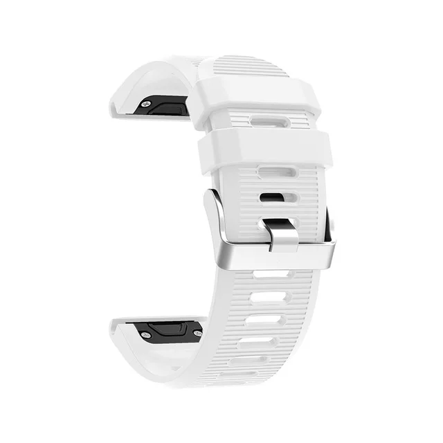 26 22 20 мм ремешок для часов Garmin Fenix 5X5 5S 3 3HR D2 S60 gps часы Quick Release силиконовый Easyfit ремешок на запястье - Цвет: Белый