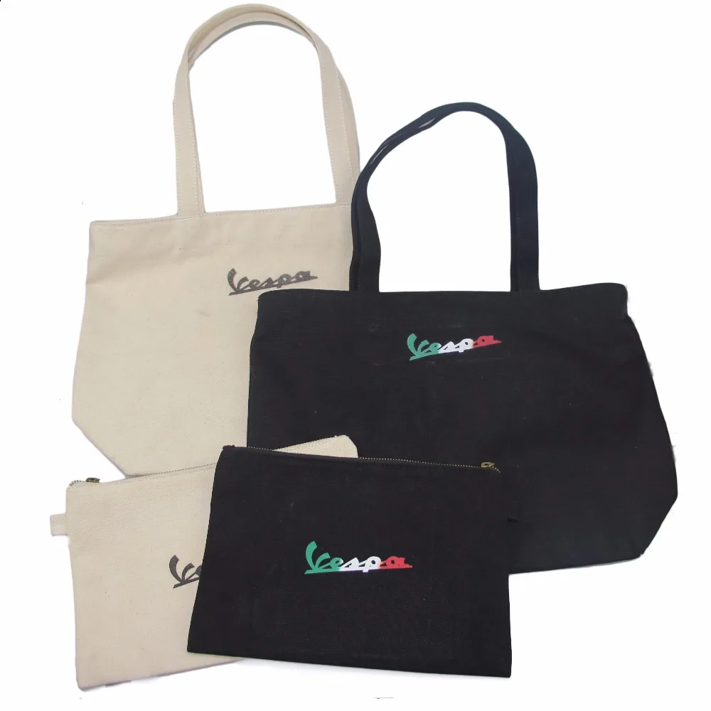 

KODASKIN Ladies or Women Vespa Printed Vintage Canvas Handbag Tote Shoulder Bags