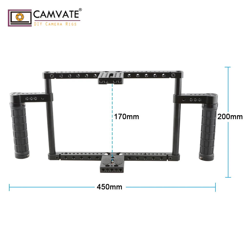 CAMVATE Full-frame Aluminum Alloy Camera Cage With