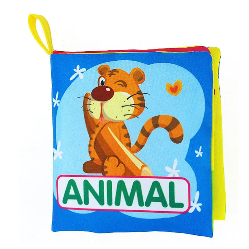 

Baby Animal Books Intelligence Development Learn Picture Cognize Cloth Book Animal Levert Dropship