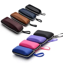 2016 New Hot Selling PU fiber zipper sunglasses case box eyeglasses box eyewear accessories colorful glasses bag