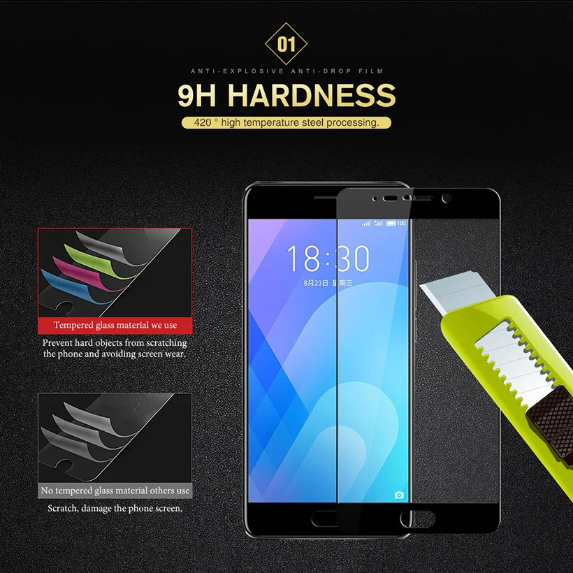 Защитное стекло Fintorp 3D для MEIZU M5S M5 M6 M3 Note MX6 M6S M3X M3E|Защитные стёкла и плёнки| |