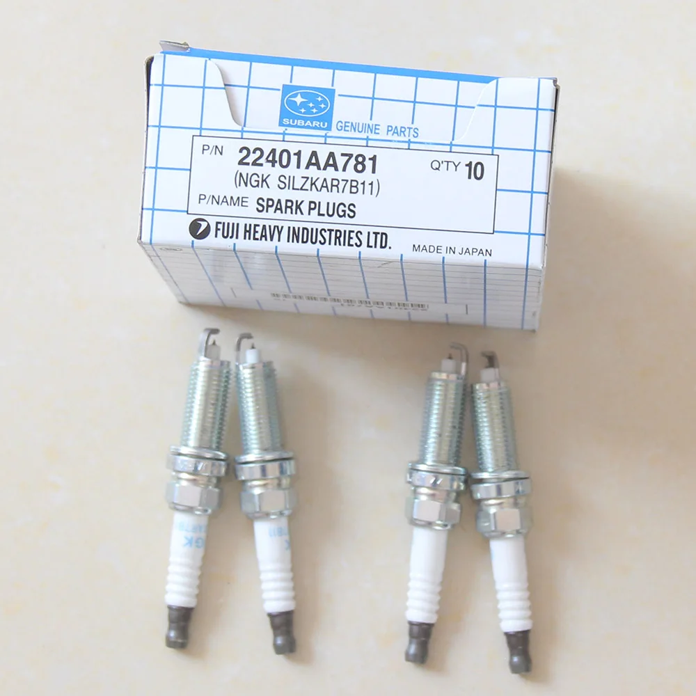 22401AA781 New Genuine 4pcs/Lot SPARK PLUG For Subaru Forester Legacy Outback Impreza XVin