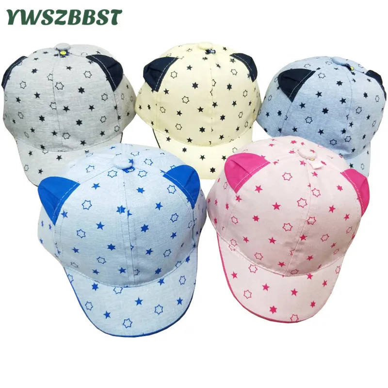 New Hollow Stars Baby Baseball Cap Summer Infants Hat Baby Hats Girls Baseball Hat Cotton