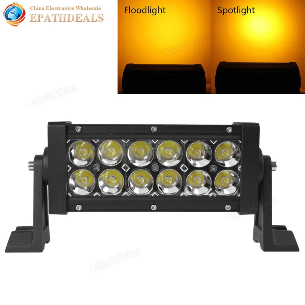 ФОТО 7 Inch 36W 2520LM Off road LED Work Light Bar Multifunction Stroboflash Double Stack Car Trailer Truck Motorcycle Offroad Lamp