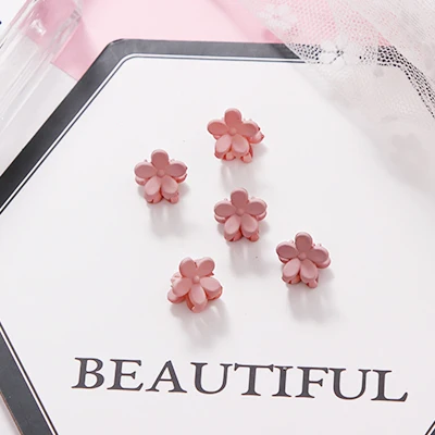 5pcs light pink 5/10 шт./лот для девочек милый маленький сливовых расцветок заколки для волос для детей прекрасные заколки для волос Заколки ободки Дети Мода женские аксессуары для волос - Цвет: 5pcs light pink