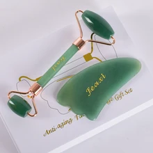 Jade Roller Scraping Set Natural Stone Healthy Care Tool Face Massage Slimming Anti Wrinkle Cellulite Crystal Gua Sha Gift Box Jade Roller Scraping Set Natural Stone Healthy Care Tool Face Massage Slimming Anti Wrinkle Cellulite Crystal Gua Sha Gift Box