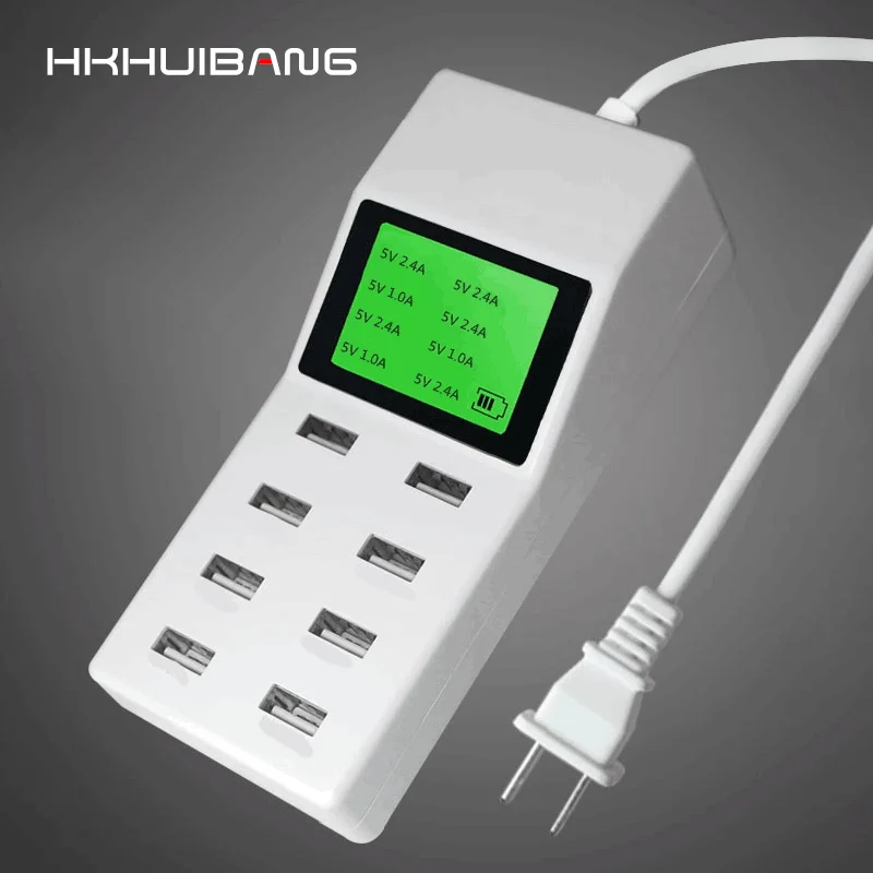 العالمي الذكية USB مهايئ شاحن Led عرض المحمول هاتف لوحي شاحن آيفون سامسونج Xiaomi USB المكونات شاحن الاتحاد الأوروبي الولايات المتحدة المملكة المتح...